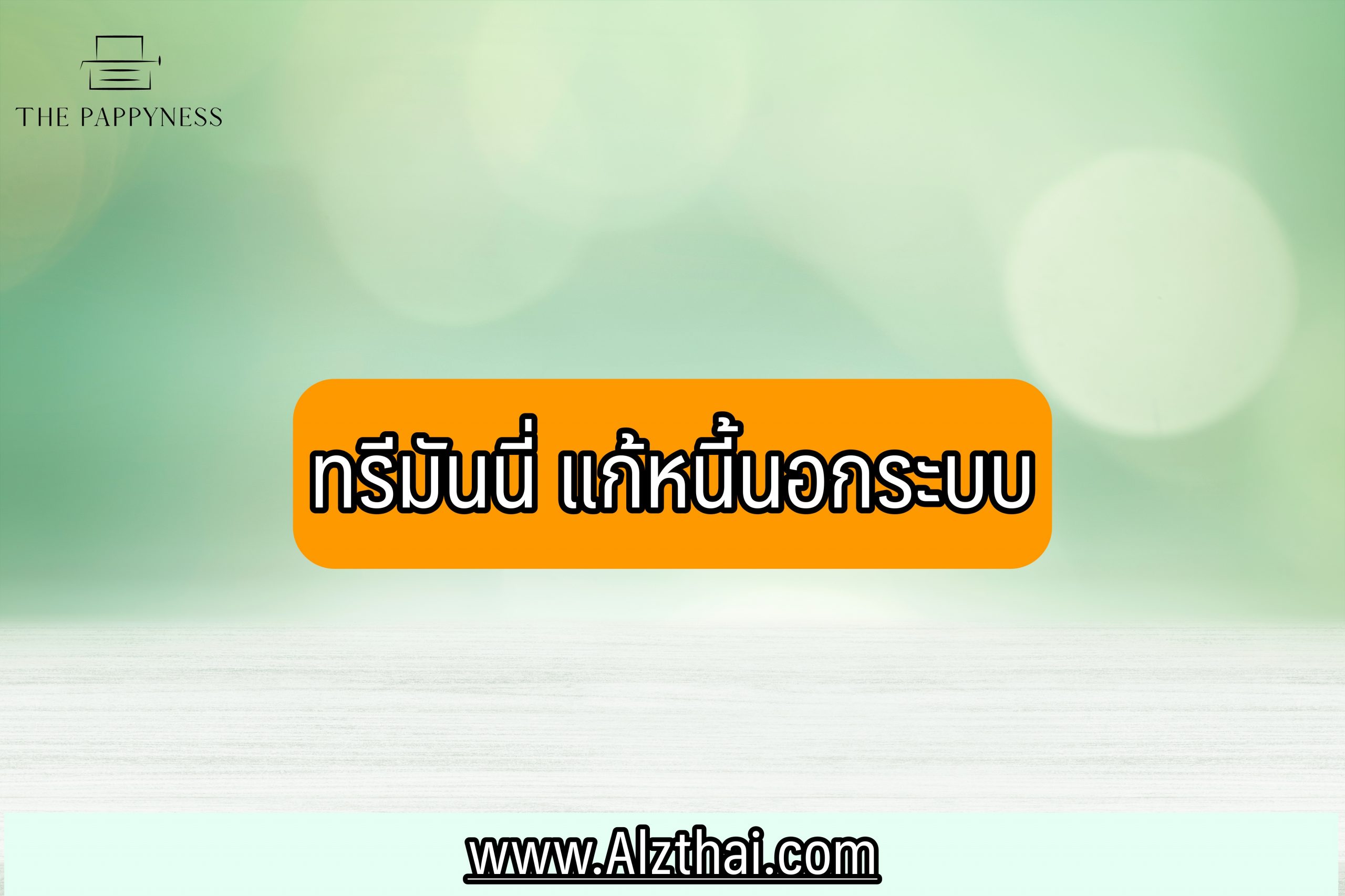 ทรีมันนี่ แก้หนี้นอกระบบ 2564