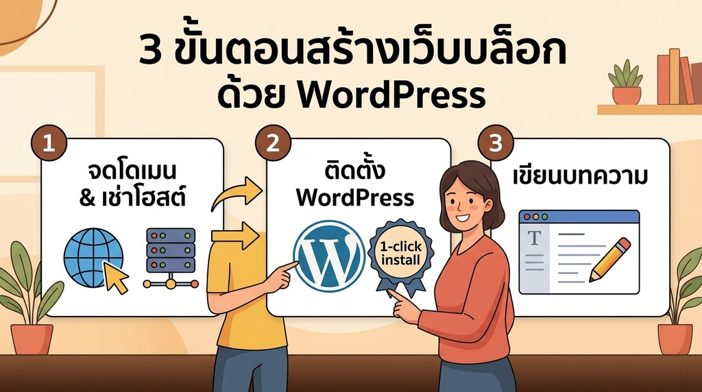 WordPress, Google AdSense, ทำบล็อก, เว็บโฮสติ้ง, จดโดเมน, ธีม WordPress, CPC, หาเงินออนไลน์, รายได้เสริม