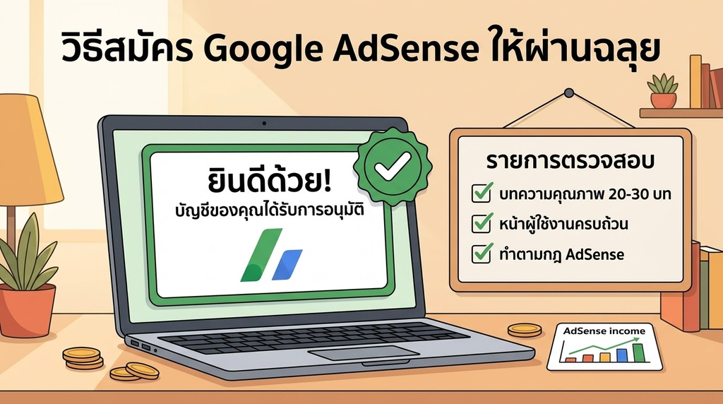 WordPress, Google AdSense, ทำบล็อก, เว็บโฮสติ้ง, จดโดเมน, ธีม WordPress, CPC, หาเงินออนไลน์, รายได้เสริม