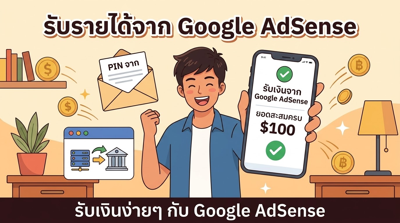 WordPress, Google AdSense, ทำบล็อก, เว็บโฮสติ้ง, จดโดเมน, ธีม WordPress, CPC, หาเงินออนไลน์, รายได้เสริม